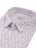 Men's White & Beige Rangoli Print Full-Sleeve Shirt – Rangoli 574A